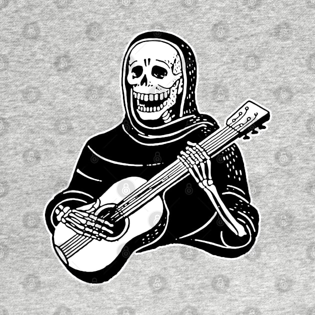 Skeleton Guitarist - Funny Musician Gift Idea by DankFutura